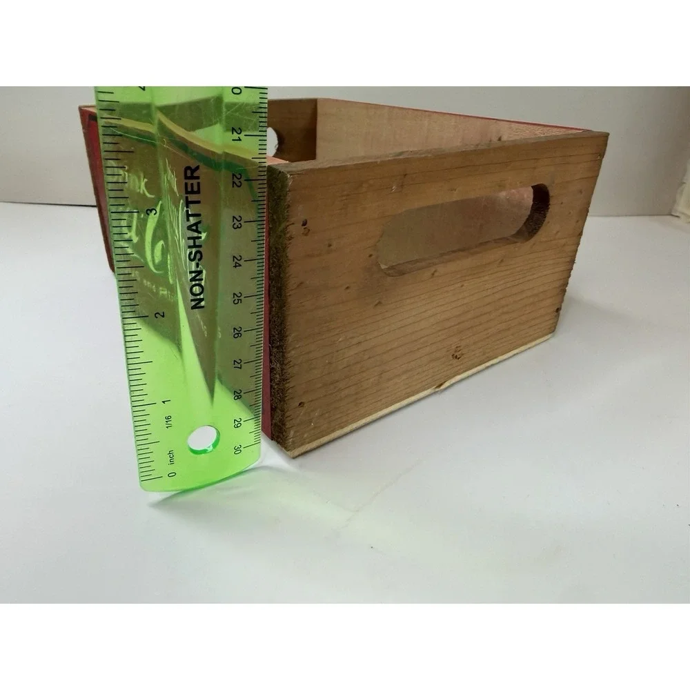 Coca-Cola Wooden Crate Box Small Storage, Decorative Wood, 7.10